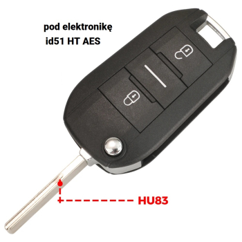 Obudowa kluczyka Peugeot | 3540-24